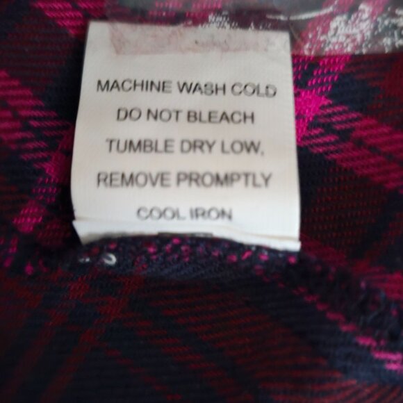 Time For Me Plaid Embroidered Floral Balloon Sleeve V-Neck Blouse Women's Small - Picture 12 of 15